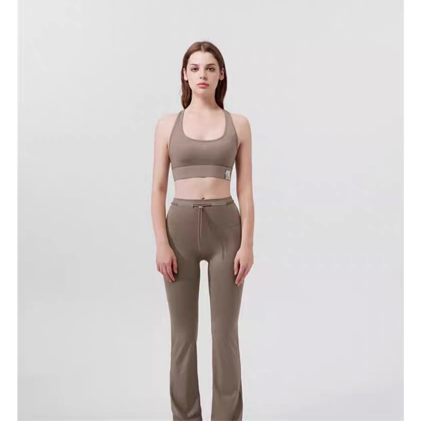 Smile Melody純色高腰修身LEGGINGS三分騎行瑜伽裸感女運動健身褲
