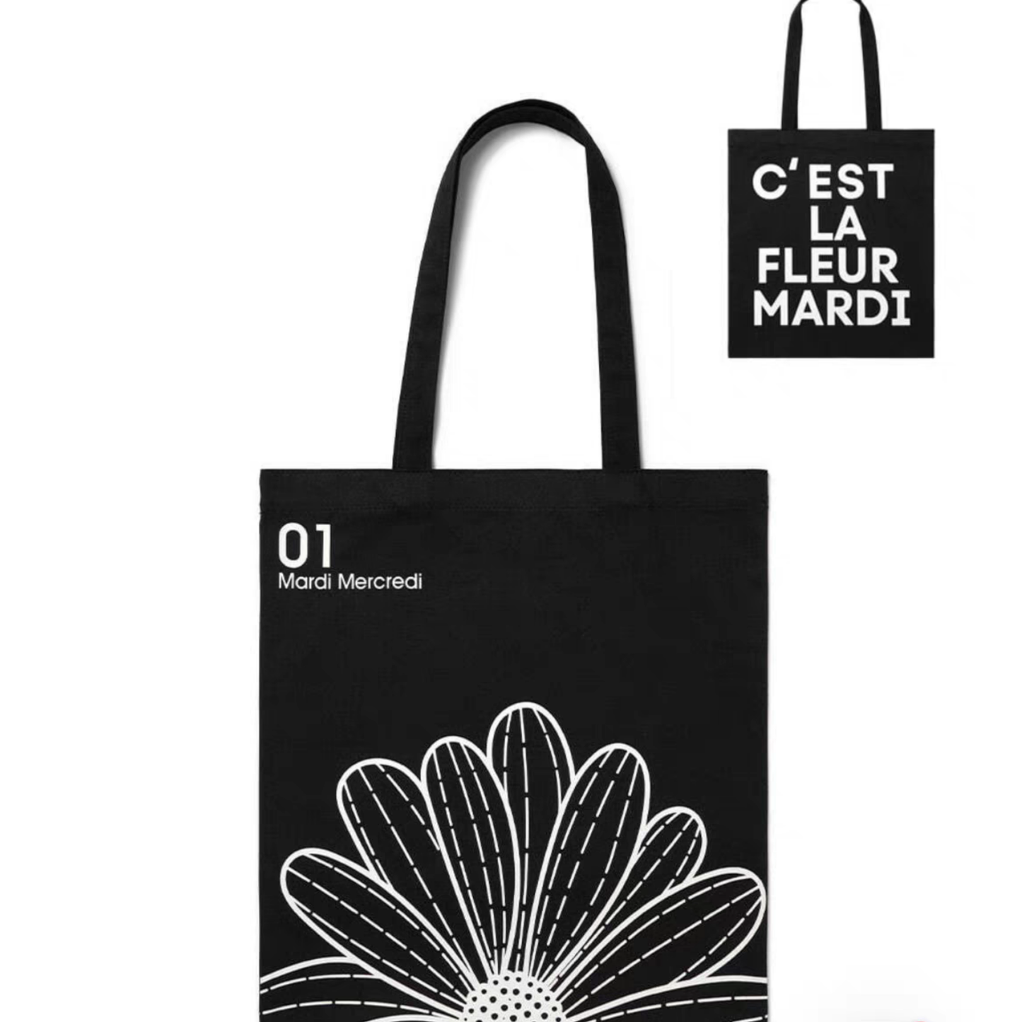 韓國mardi2025新款帆布袋三花單花 時尚單肩包手提包購物袋