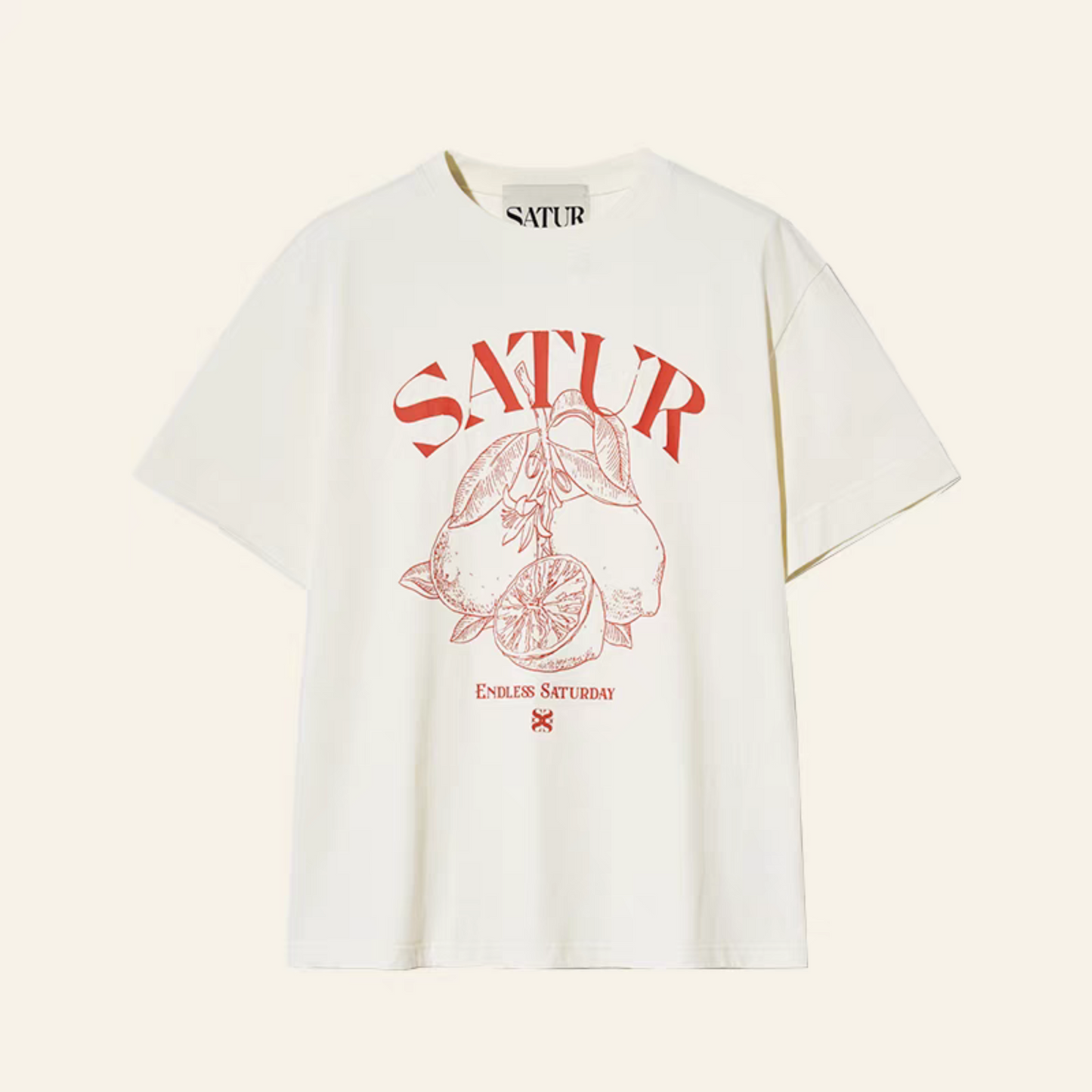 SATUR夏季檸檬系列T恤