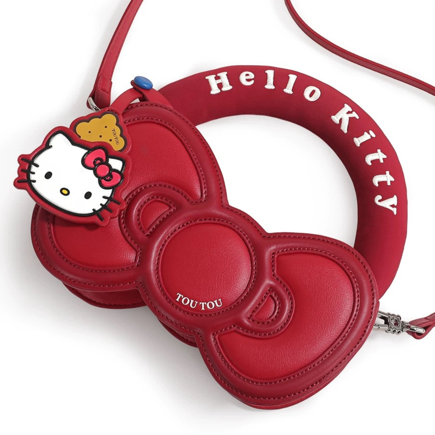 TOUTOUhellokitty|三麗鷗正版授權|凱蒂貓蝴蝶結腋下包紅色包包