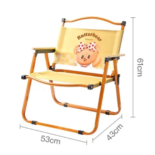 【有點淘氣+黃油小熊】聯名戶外露營折疊椅