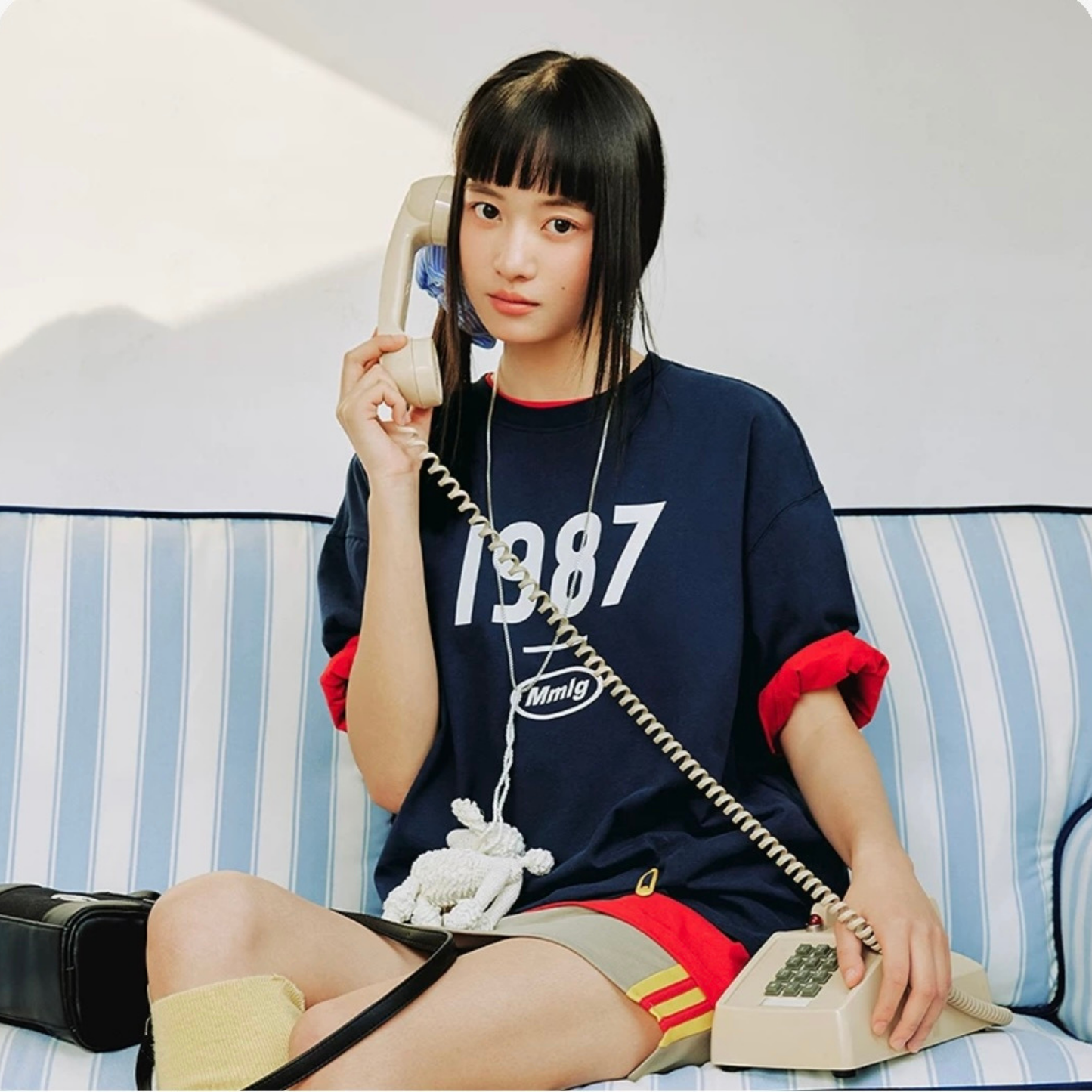 Mmlg 87mm 2025夏新款經典1987舒適純棉短袖t恤多色上衣男女同款