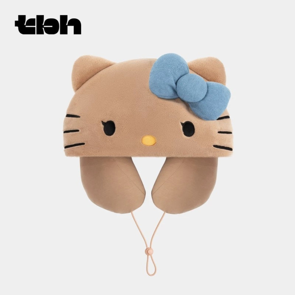 【 tbh野獸派家居三麗鷗Hello Kitty 】旅行套裝帆布袋U型枕毯子三件套