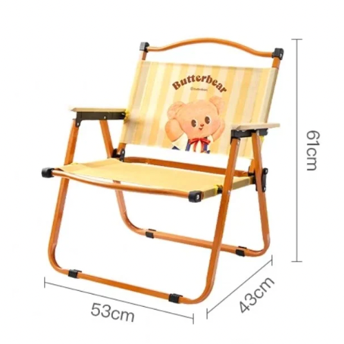 【有點淘氣+黃油小熊】聯名戶外露營折疊椅