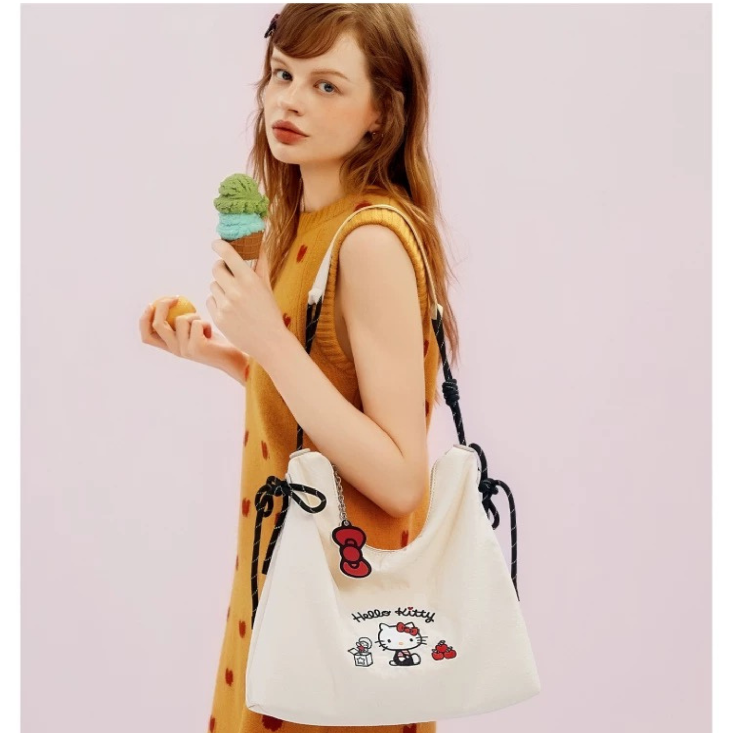 TOUTOUhellokitty｜三麗鷗正版授權｜凱蒂貓kt帆布托特包大容量