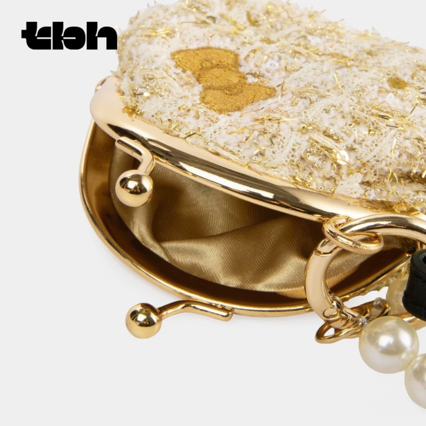 tbh野獸派Hello Kitty｜金色假日菱格纹 480ml不鏽鋼保溫杯