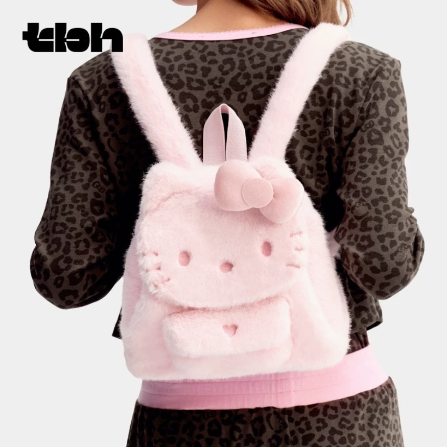 野獸派家居 × Hello Kitty｜可愛毛絨背包