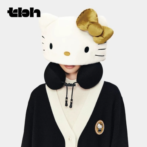 tbh野獸派家居三麗鷗Hello Kitty連帽旅行U型枕旅行便攜頸枕