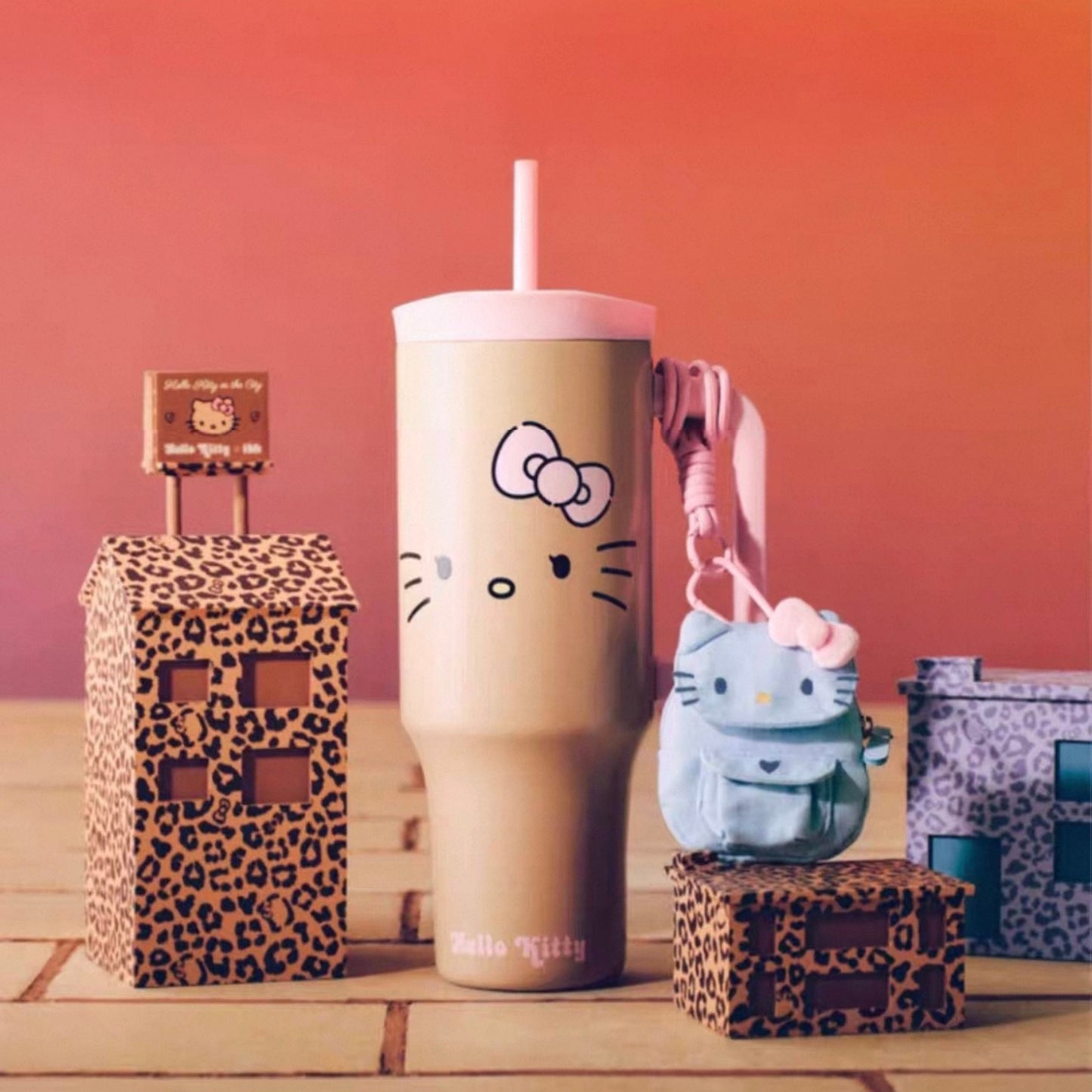 tbh野獸派三麗鷗Hello Kitty｜黑皮限定巨無霸不鏽鋼保溫杯1200ml