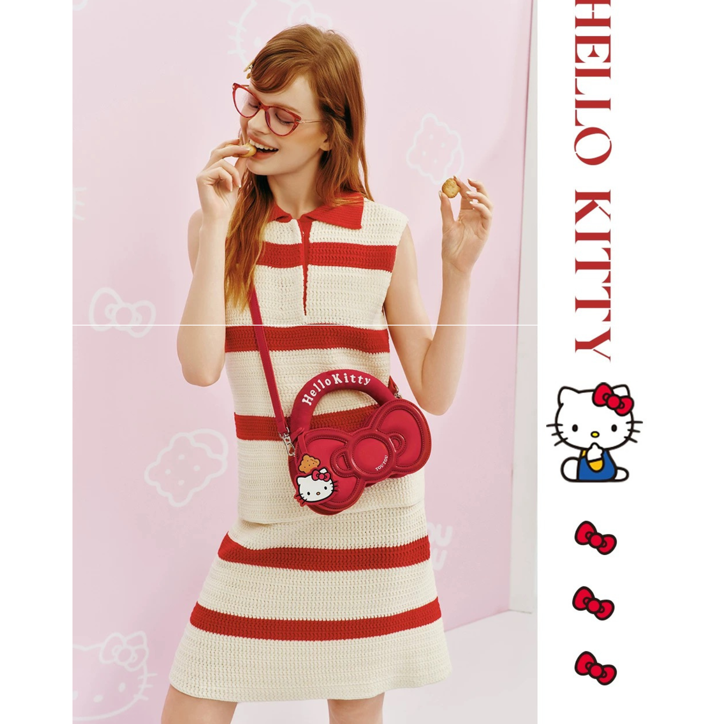 TOUTOUhellokitty｜三麗鷗正版授權｜凱蒂貓蝴蝶結包