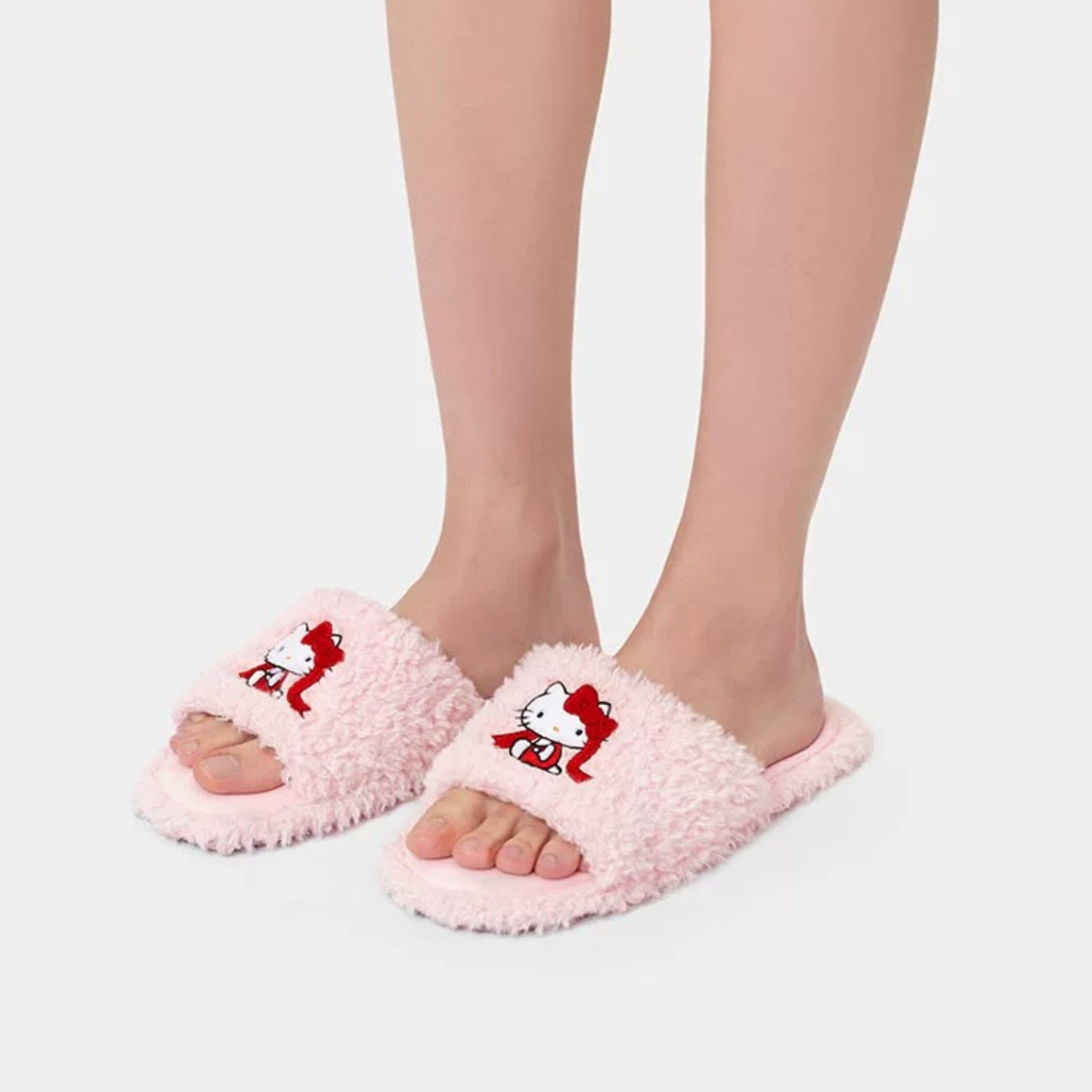 tbh野獸派家居三麗鷗Hello Kitty毛絨刺繡拖鞋｜室內家居鞋