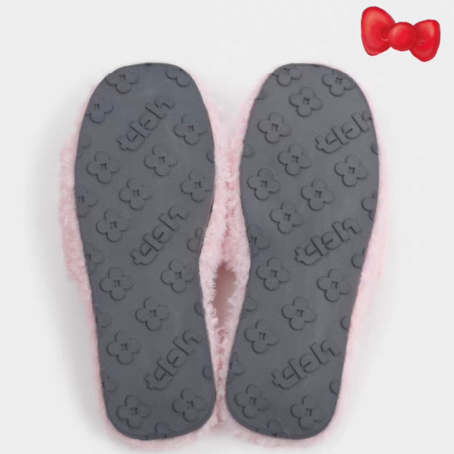 tbh野獸派家居三麗鷗Hello Kitty毛絨刺繡拖鞋｜室內家居鞋