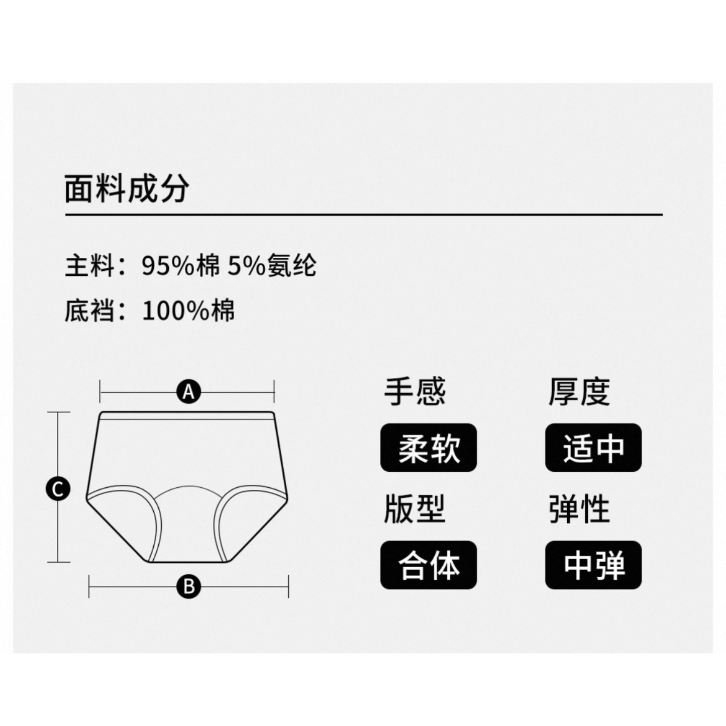 AIMO埃茉內褲｜7a級抗菌全棉加長襠無痕中腰三角褲