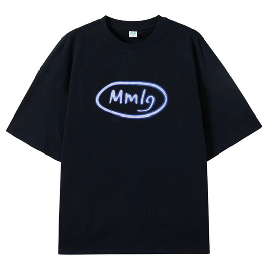 Mmlg 87mm 2025夏季時尚淡人短袖純棉圓領短袖t恤情侶同款