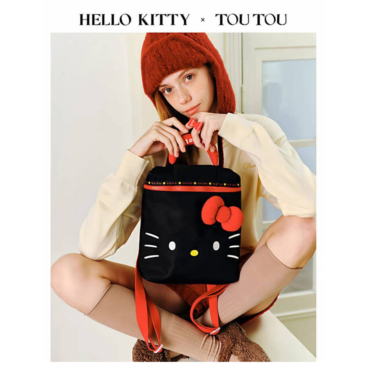 TOUTOUhellokitty｜三麗鷗凱蒂貓正版授權大容量雙肩包