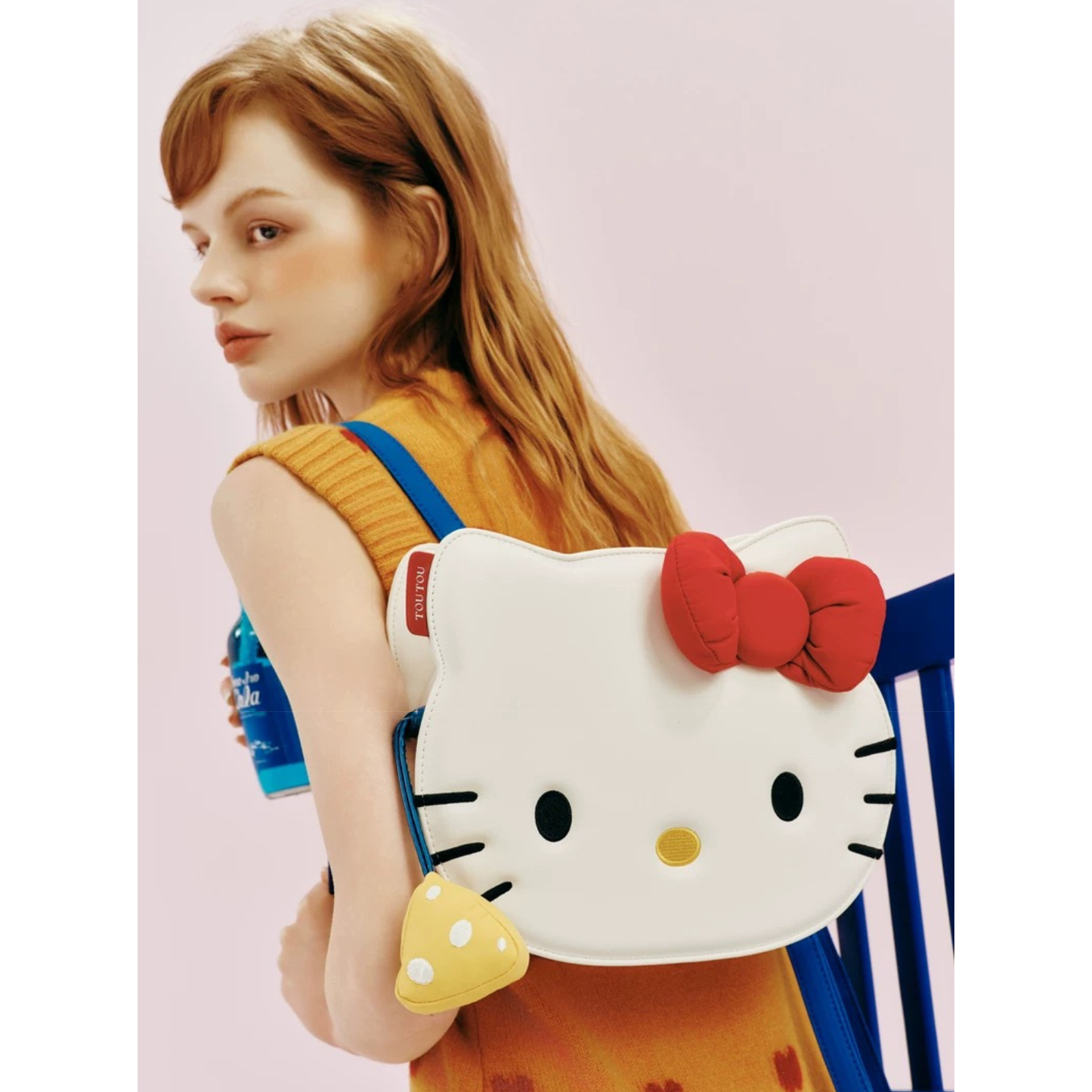 TOUTOUHelloKitty｜三麗鷗正版授權｜凱蒂貓頭手提包｜雙肩包/腋下包