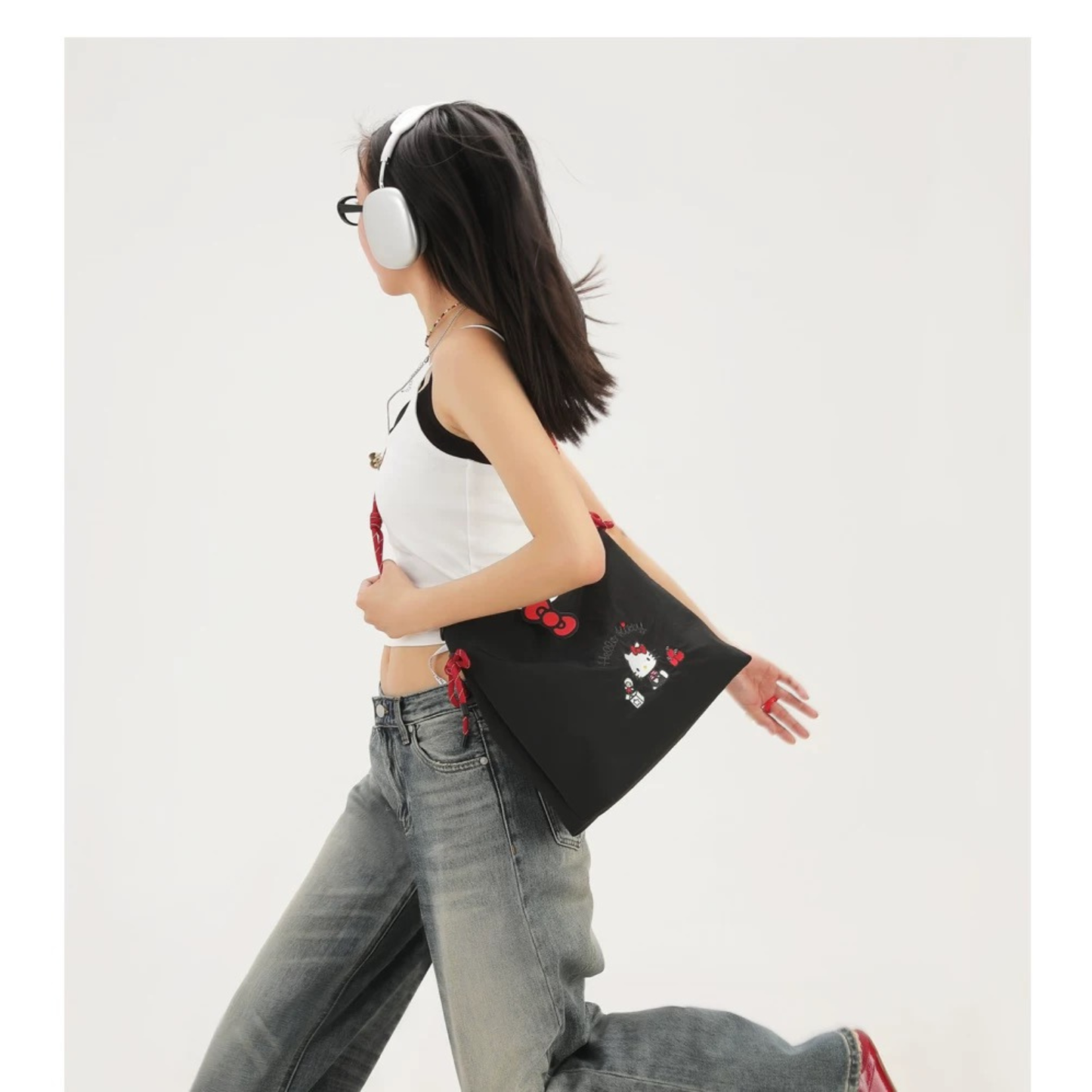 TOUTOUhellokitty｜三麗鷗正版授權｜凱蒂貓kt帆布托特包大容量